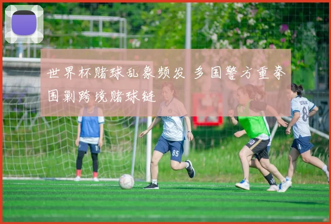 世界杯赌球乱象频发 多国警方重拳围剿跨境赌球链